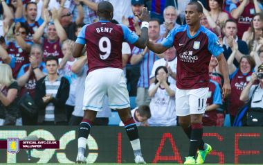 Aston Villa Players High Five Celebration Premier League