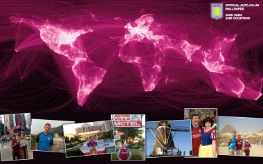 Aston Villa FC 300K Global Fans Official Wallpaper