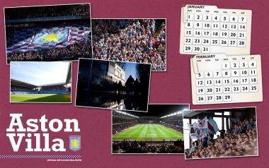 Aston Villa FC Official Calendar Wallpaper