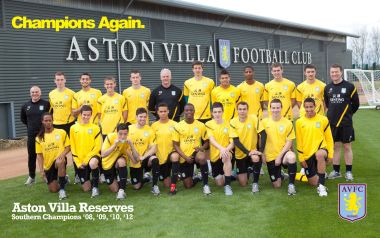 Aston Villa Reserves Southern Champions Group Photo