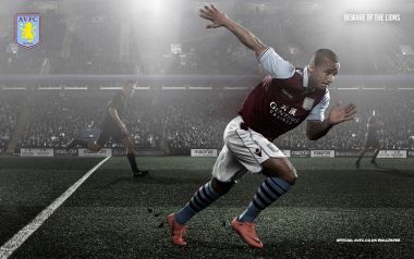 Aston Villa FC Player Action On Field