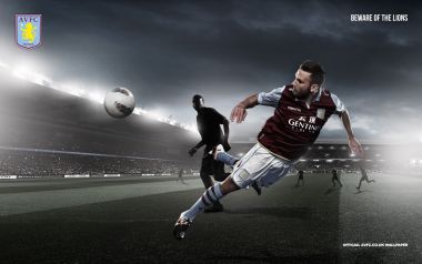 Aston Villa Football Club Match Scene