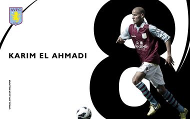 Aston Villa Player Karim El Ahmadi Official Wallpaper (Number 8)