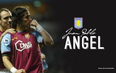 Aston Villa Juan Pablo Angel Official Wallpaper