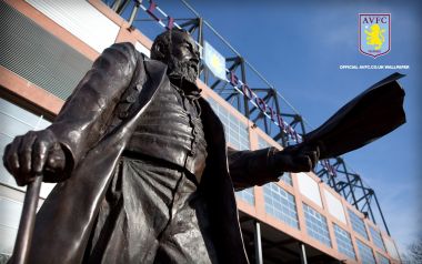 Aston Villa FC Statue And Home Stadium