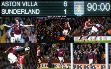 Aston Villa 6 1 Sunderland Match Moments