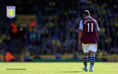 Aston Villa Player Agbonlahor On Field Backview