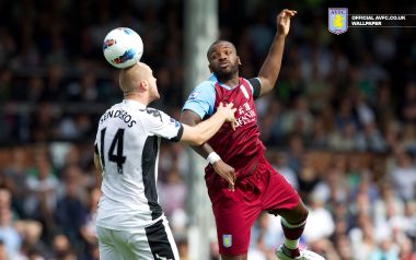 Premier League Aston Villa Player Header Confrontation Moment