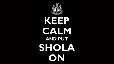 Newcastle United Keep Calm Text Slogan