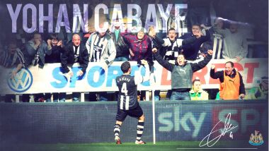 Newcastle United Player Yohan Cabaye Celebration Scene