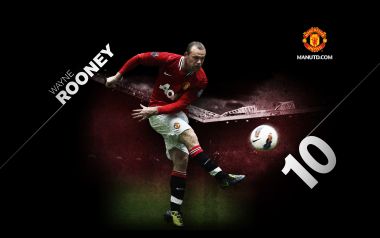 Wayne Rooney Manchester United 2011 12 Official Poster Wallpaper
