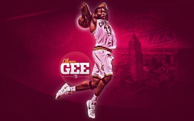NBA克利夫兰骑士队球员Alonzo Gee扣篮动作壁纸