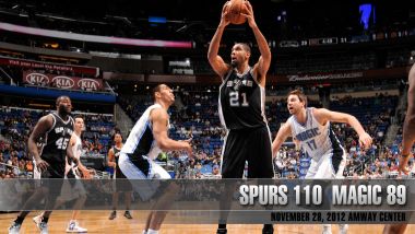 圣安东尼奥马刺vs奥兰多魔术篮球比赛（2012年11月28日，Amway Center）