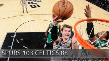 马刺103-88战胜凯尔特人比赛壁纸