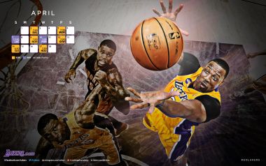 Los Angeles Lakers April Schedule Basketball Wallpaper