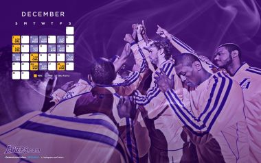 Los Angeles Lakers December Schedule Wallpaper