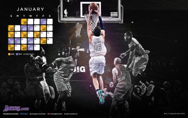 Los Angeles Lakers January Schedule Pau Gasol Dunk Moment