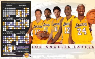 Los Angeles Lakers 2012 13 Season Schedule Wallpaper