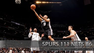 圣安东尼奥马刺111-86击败布鲁克林篮网 比赛瞬间（2013年2月10日巴克莱中心）