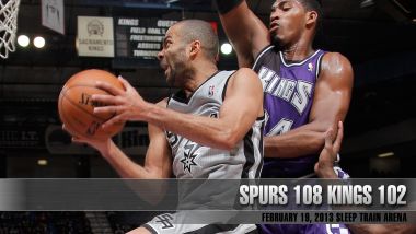 NBA圣安东尼奥马刺vs萨克拉门托国王比赛现场（2013年2月19日）