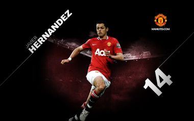 Javier Hernandez Manchester United 14 Poster Wallpaper