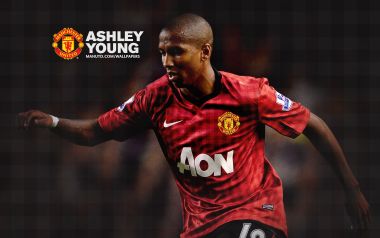Ashley Young Manchester United Red Jersey Wallpaper