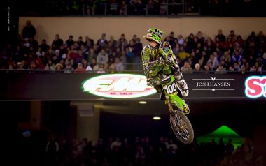 Josh Hansen Motocross Rider Mid Air Jump