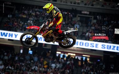 2011 Atlanta Motocross Rider Barcia Mid Air Jump