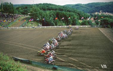 Motocross Start Scene In Loket Czech Republic