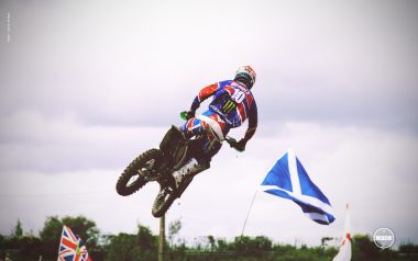 Motocross Of Nations Motocross Rider Mid Air Jump Scene