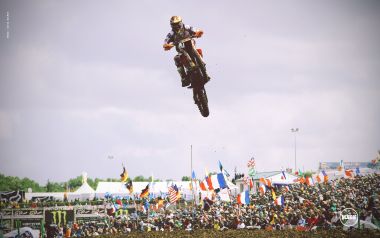 2011 Motocross Of Nations Motocross Rider Mid Air Jump