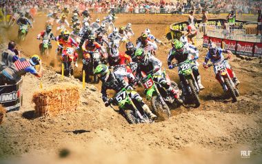 Motocross Dirt Track Race Scene