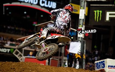 Trey Canard Supercross Motocross Race Action