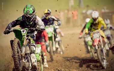Off Road Motorcycle Racing Scene
