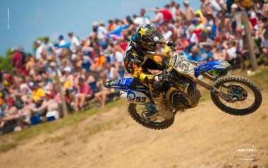 Motocross Race Scene Rider Jumping Track