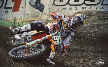 Czech Loket Motocross Race Scene