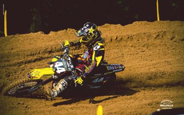 Motocross Rider Millville Speedway Race Scene