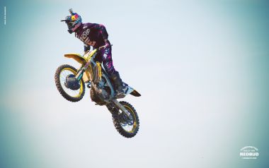 RedBud Motocross Rider Mid Air Jump
