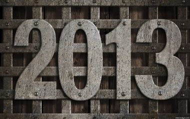 工业风金属质感数字2013复古壁纸