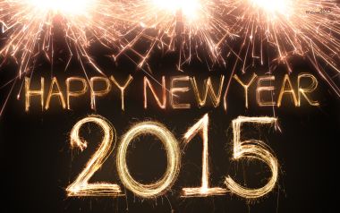 2015新年快乐光绘烟花摄影壁纸