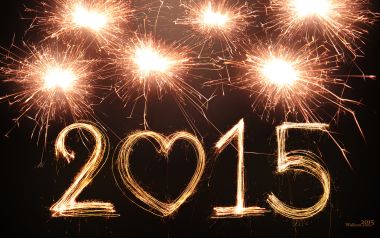 2015新年庆祝光绘烟花壁纸