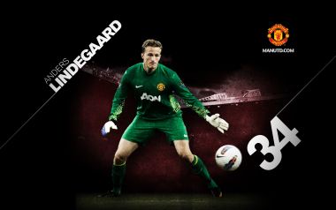 Anders Lindegaard Manchester United Goalkeeper Official Wallpaper