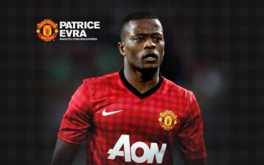 Patrice Evra Manchester United Official Wallpaper