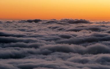 Above The Cloud Bank Sunset