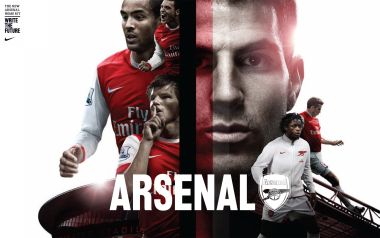 Arsenal FC Players Themed Wallpaper