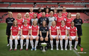 Arsenal Ladies FC 2010 2011 Team Photo