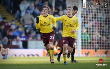 Arsenal FC Vs Aston Villa Match Moment 27 November 2010