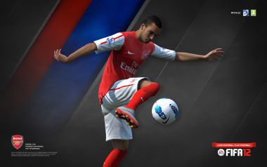 Arsenal Player Football Game Scene (FIFA12)