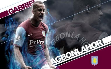 Aston Villa Player Gabriel Agbonlahor Football Poster