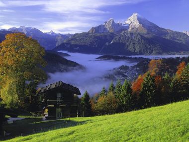 Bavaria Germany Alps Autumn Landscape